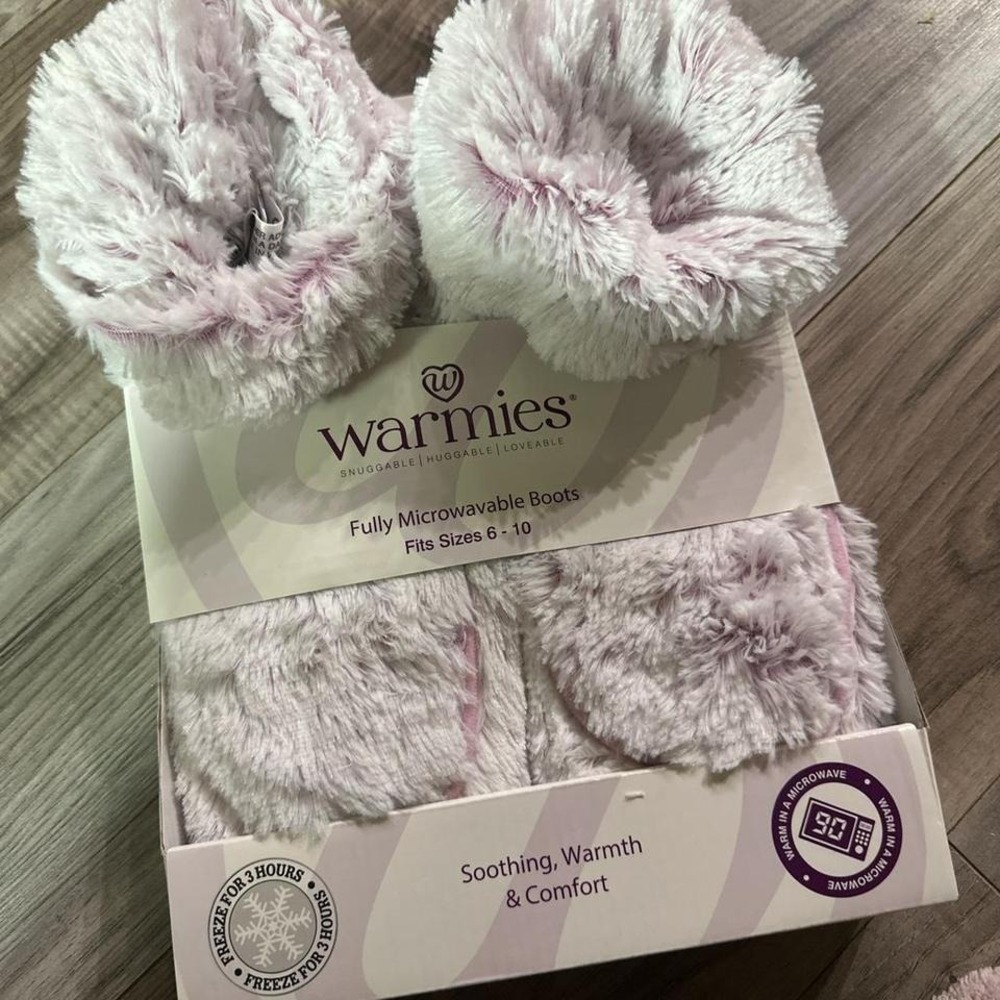 New Warmies‎ Microwavable Slippers Size 6-10